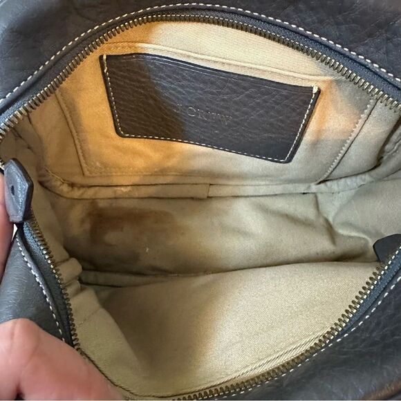 J.Crew Signet Black Leather Small Camera Crossbody Bag - Picture 8 of 10